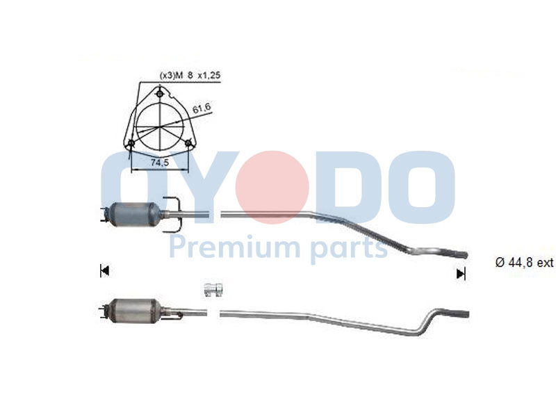 Ruß-/Partikelfilter, Abgasanlage Oyodo 20N0043-OYO Ruß-/Partikelfilter, Abgasanlage Oyodo 20N0043-OYO von Oyodo