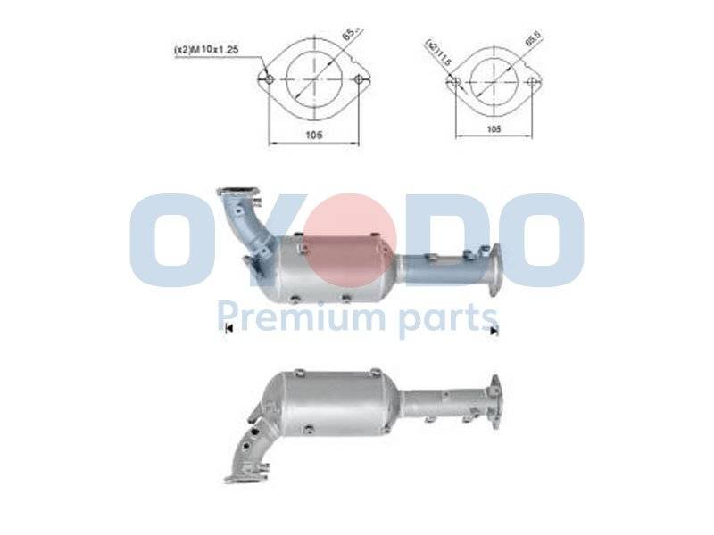 Ruß-/Partikelfilter, Abgasanlage Oyodo 20N0065-OYO von Oyodo