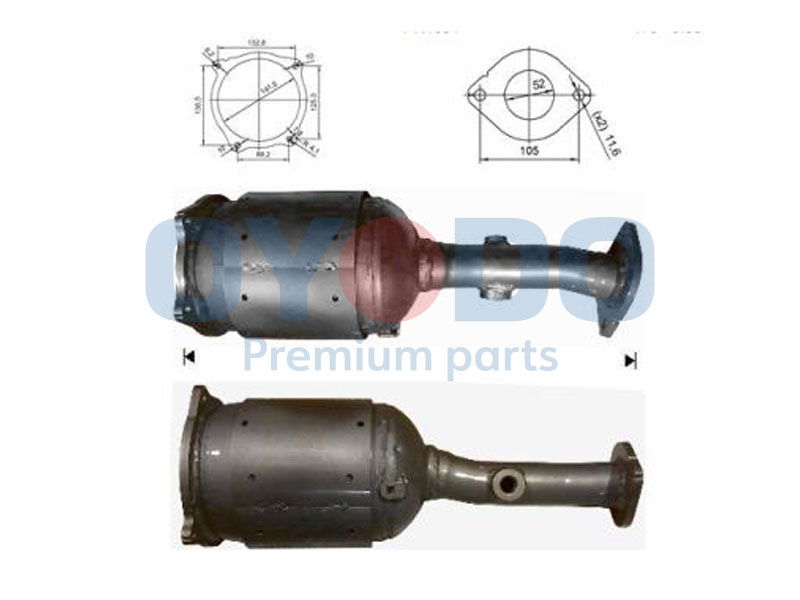 Ruß-/Partikelfilter, Abgasanlage Oyodo 20N0093-OYO von Oyodo