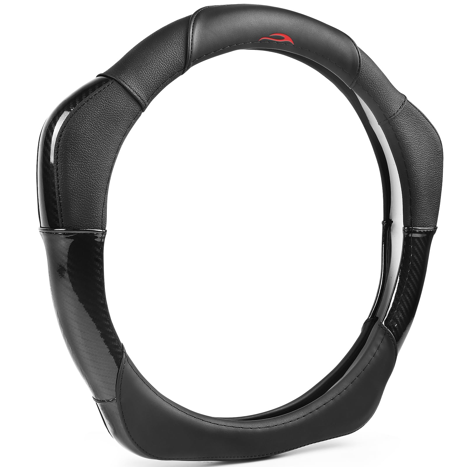 Ozicali Lenkradbezug mit 4D-Power-Assist-Technologie, universal, rund und D-förmig, mit Anti-Rutsch-Design, passend für 15/15,6 Zoll Lenkräder, für alle Jahreszeiten, professioneller Tech-Look, Ozicali Lenkradbezug mit 4D-Power-Assist-Technologie, universal, rund und D-förmig, mit Anti-Rutsch-Design, passend für 15/15,6 Zoll Lenkräder, für alle Jahreszeiten, professioneller Tech-Look, von Ozicali