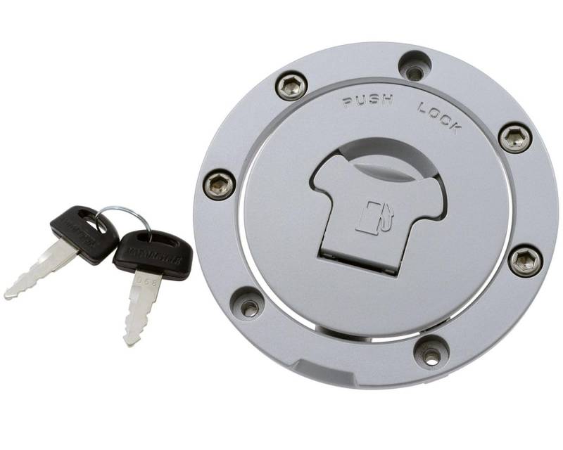 P-W Tankdeckel Silber Metall Drehverschluss für Honda CBR 600 F PC25 1991-1994, CBR 600 F PC31 1995-1998, NTV 650 Revere RC33 1988-1997 von Homry