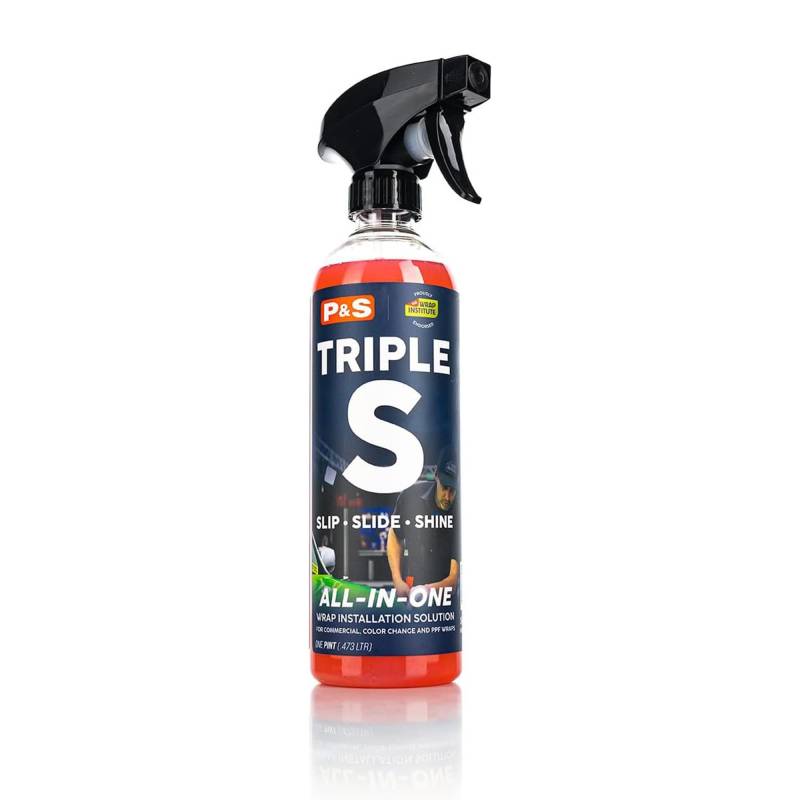 P & S PROFESSIONAL DETAIL PRODUCTS - Triple S - Wrap & PPF Installationslösung - Einfache Vorbereitung von Fahrzeugoberflächen; hilft Folien leicht über die Oberfläche zu gleiten; verbessert das von P & S PROFESSIONAL DETAIL PRODUCTS