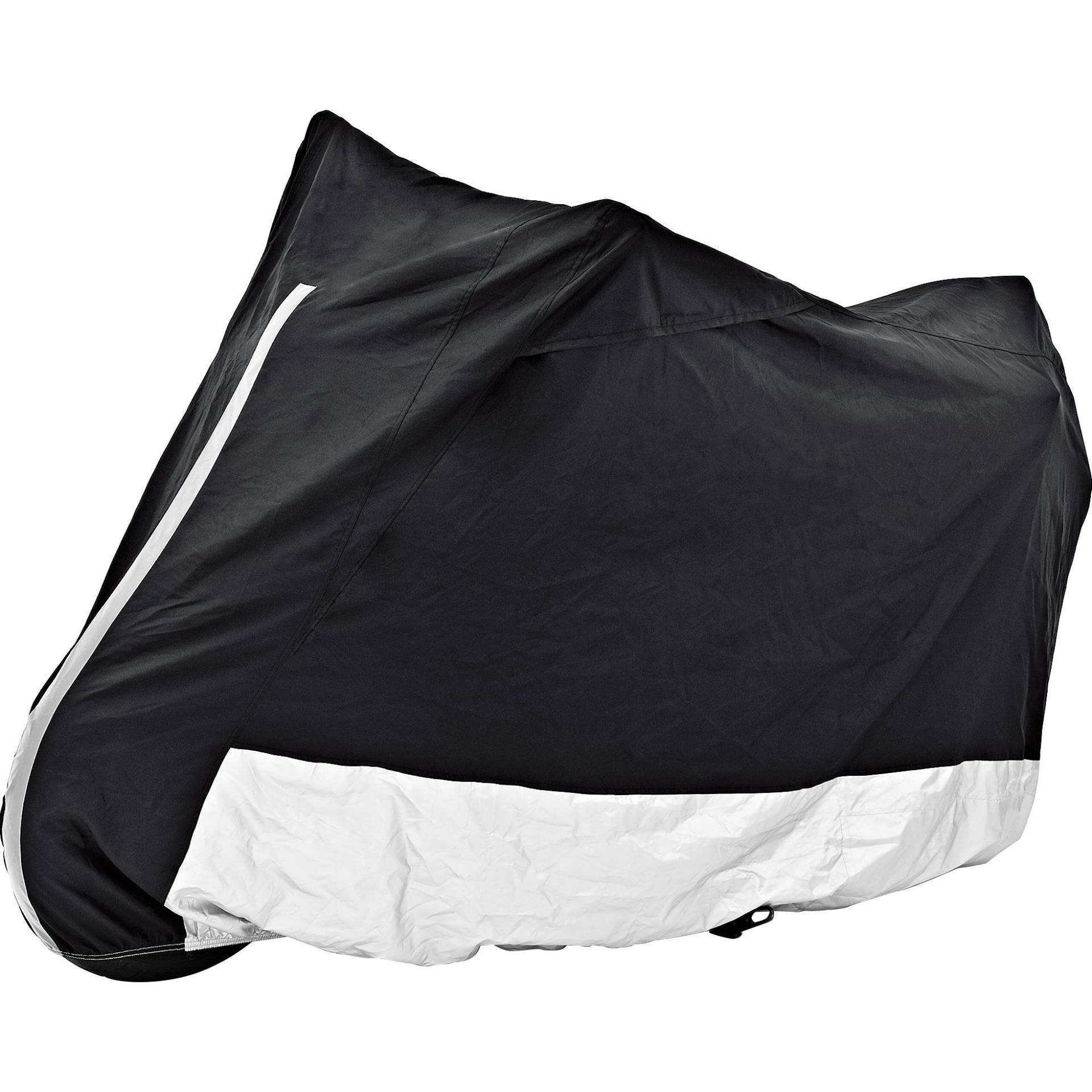 Polo Outdoor Abdeckplane Motorrad mit Fenster – Schwarz/Silber - Größe L/XL/XXL neutral Polo Outdoor Abdeckplane Motorrad mit Fenster – Schwarz/Silber - Größe L/XL/XXL neutral von P0L0