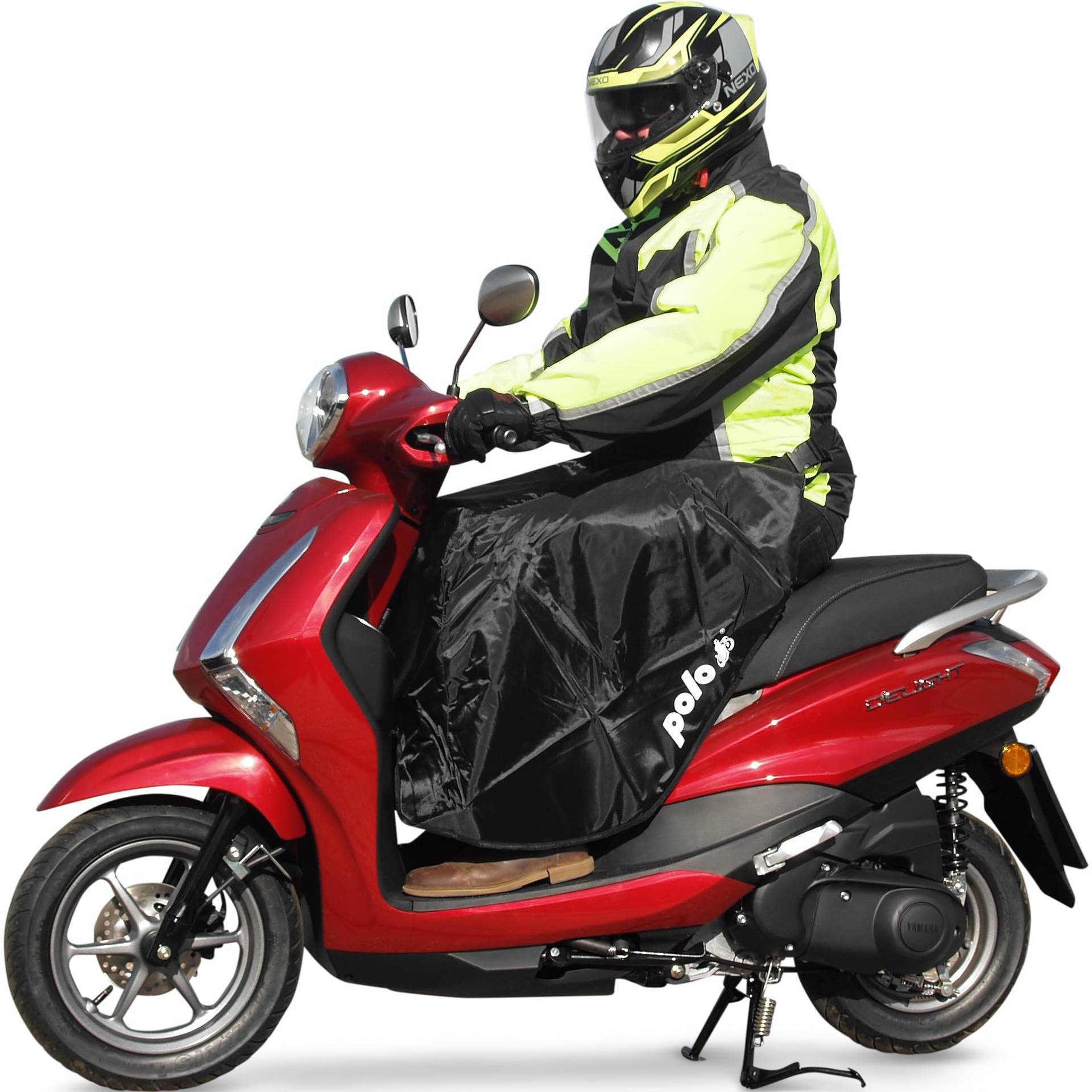 Polo Wetterschutz II Fahrer - wasserdichte und Winddichte Motorrad Abdeckung, Hält Warm - Robustes, Gefüttertes Material von P0L0