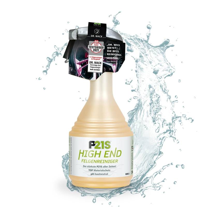 DR. WACK - P21S HIGH END Felgenreiniger 750 ml - Felgen Spray mit Gel-Formel & Wirkindikator - Schnelle & schonende Reinigung - pH-hautneutral & biologisch abbaubar - Hochwertige Autopflege von Dr. Wack