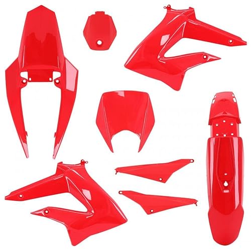Verkleidungssatz rot glänzend für Motorrad Derbi 50 senda nach 2011 8 Stück neu von P2R