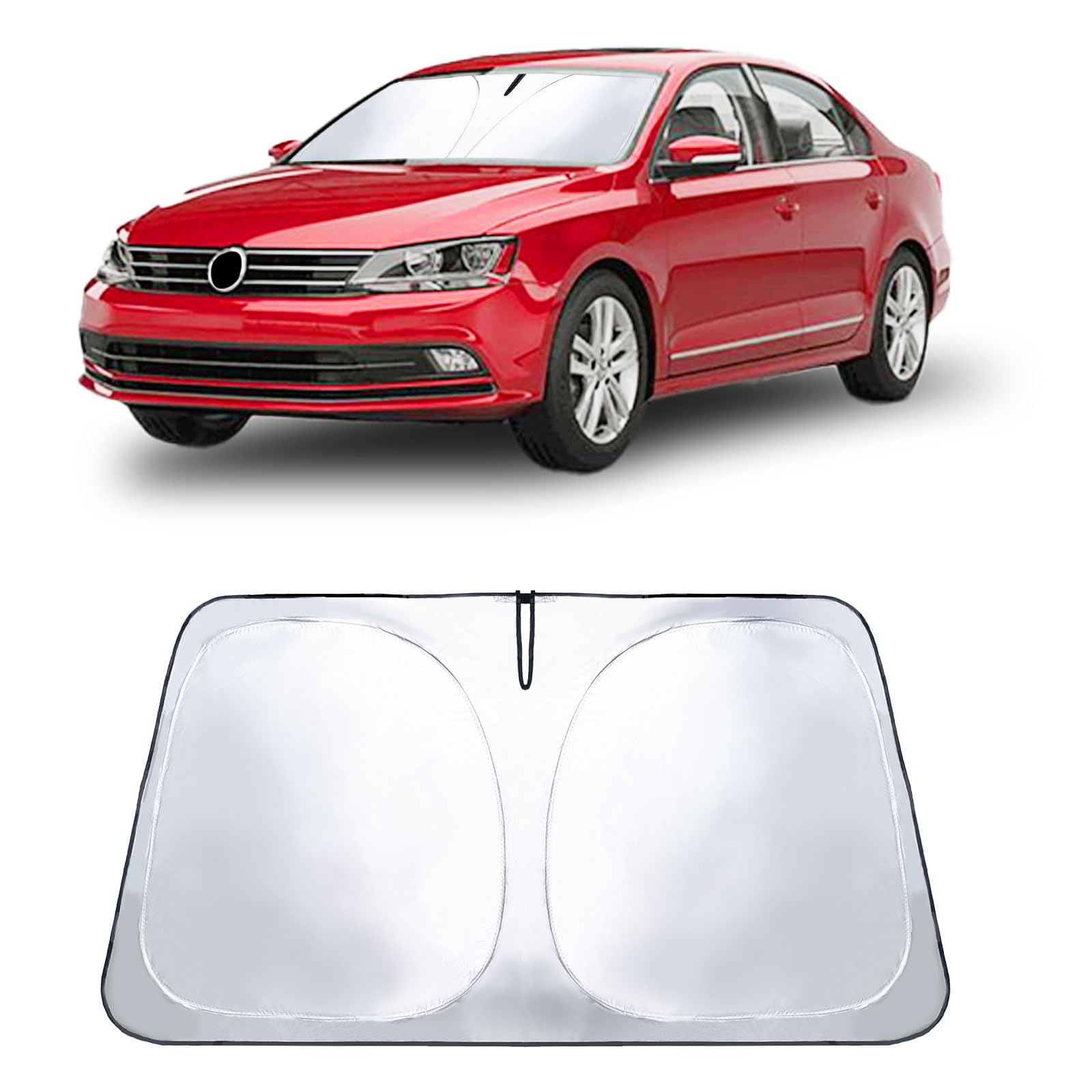 PAIMOHO Auto-Sonnenschutz für die Windschutzscheibe, für Volks-wagen VW Jetta 2011–2018, Autofenster-Sonnenschutz, Visierschutz mit 240T reflektierendem Stoff, UV- und Sonnen-Hitzeschutz-Zubehör PAIMOHO Auto-Sonnenschutz für die Windschutzscheibe, für Volks-wagen VW Jetta 2011–2018, Autofenster-Sonnenschutz, Visierschutz mit 240T reflektierendem Stoff, UV- und Sonnen-Hitzeschutz-Zubehör von PAIMOHO