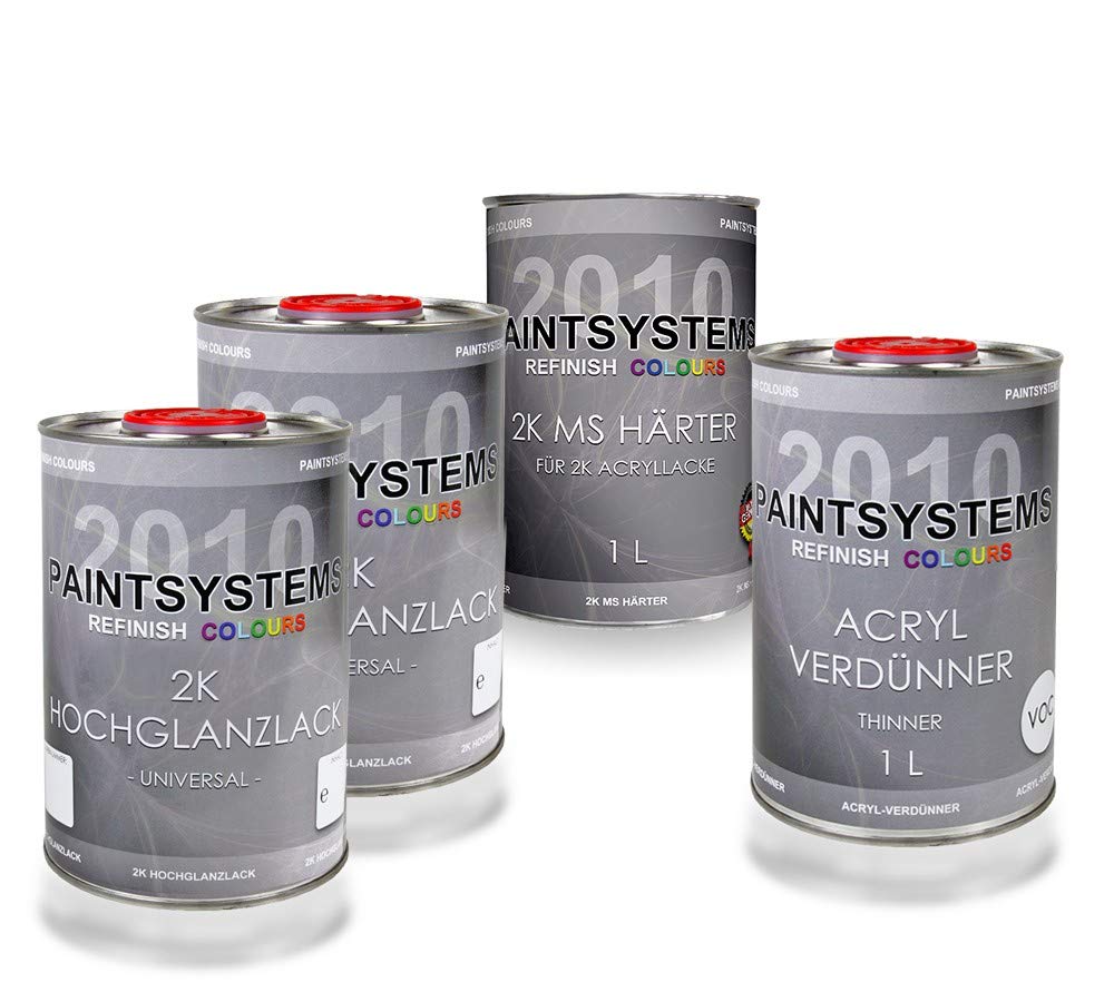 PAINTSYSTEMS REFINISH COLOURS 2K Acryl Autolack Set WUNSCHFARBE RAL Hochglanz, 4L/2L +1L +1L PAINTSYSTEMS REFINISH COLOURS 2K Acryl Autolack Set WUNSCHFARBE RAL Hochglanz, 4L/2L +1L +1L von PAINTSYSTEMS REFINISH COLOURS