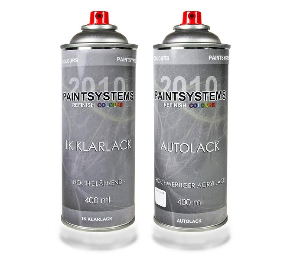 PAINTSYSTEMS REFINISH COLOURS Lackspray Set - Klarlack + Mercedes Bornit met. (481) je 400ml von PAINTSYSTEMS REFINISH COLOURS