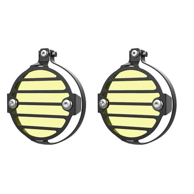 Motorbike Front Headlights Scheinwerfergitter FÜR CFMOTO FÜR 800MT 2021 2022 2023 FÜR CF Moto FÜR 800 MT Motorrad Nebel Licht Protector(Yellow) von PAKAGVTTB