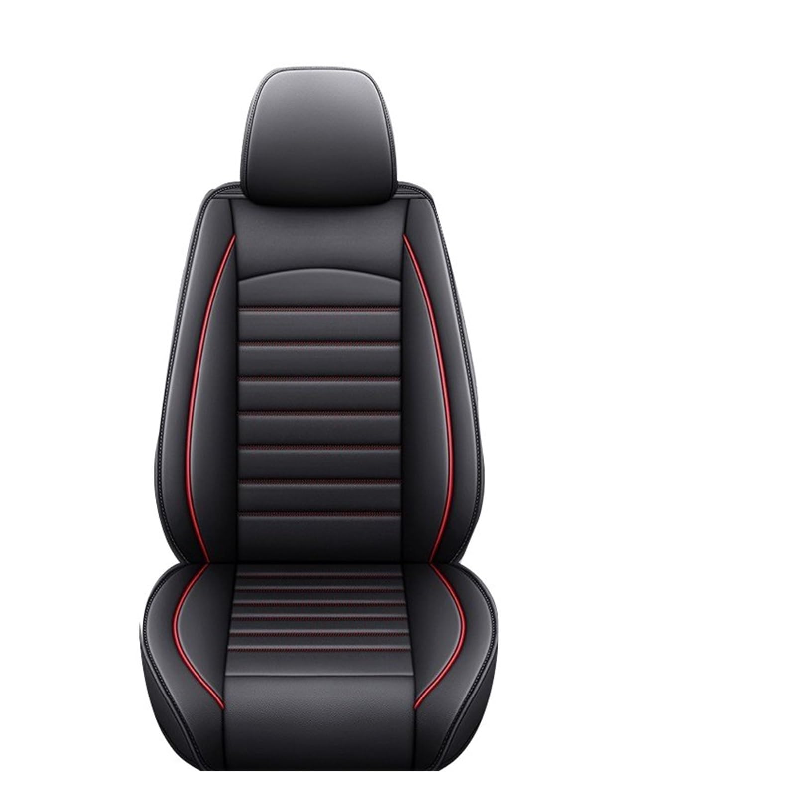 PAKAGVTTB Sitzbezüge All Inclusive Auto Ledersitzbezug für ZOTYE 2008 5008 T200 T600 Z100 Z200 für Z300 Z500 Autozubehör Schutz Vordersitzbezüge(Black Red) von PAKAGVTTB
