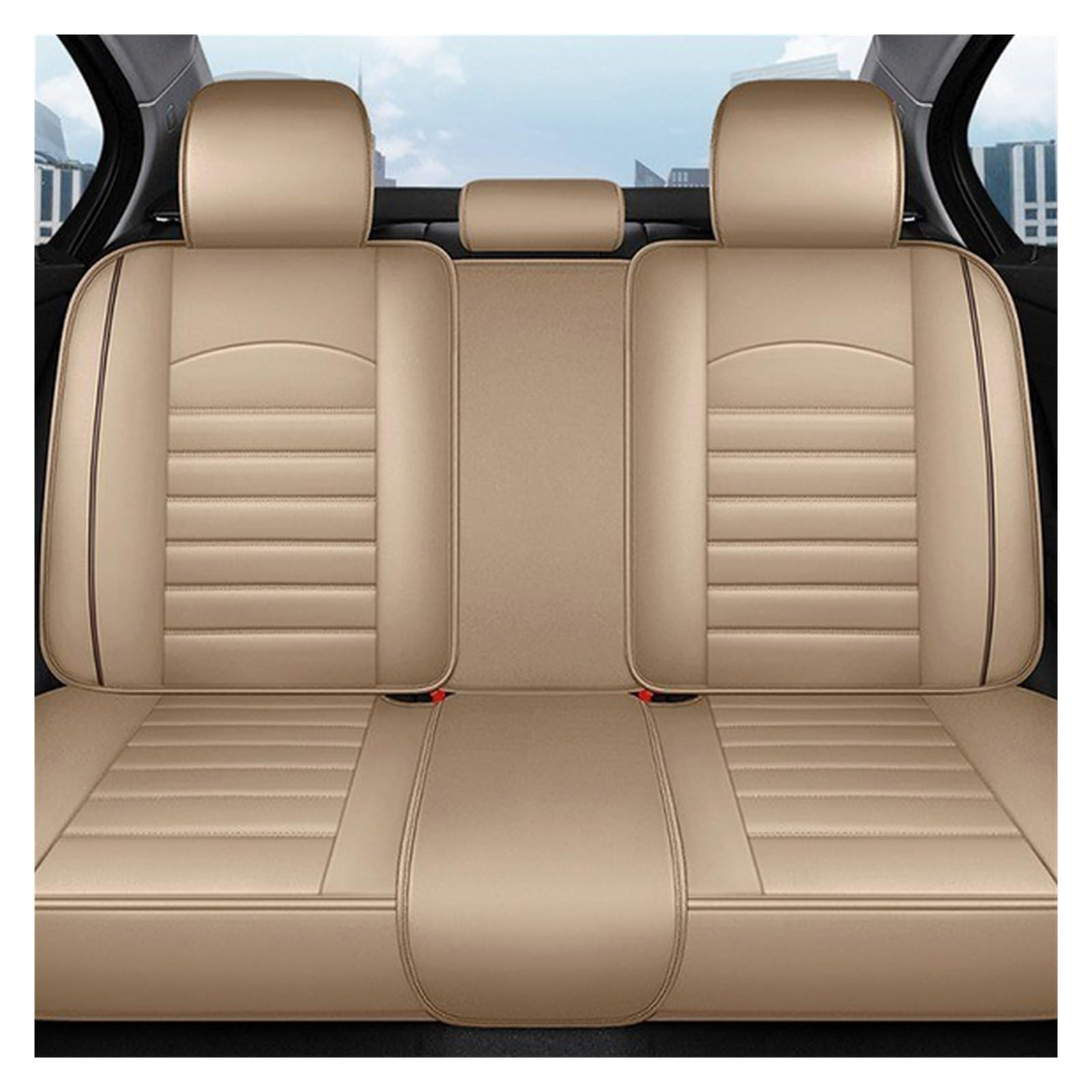 PAKAGVTTB Sitzbezüge All Inclusive Auto Ledersitzbezug für ZOTYE 2008 5008 T200 T600 Z100 Z200 für Z300 Z500 Autozubehör Schutz Vordersitzbezüge(Rear seat Cover 4) von PAKAGVTTB