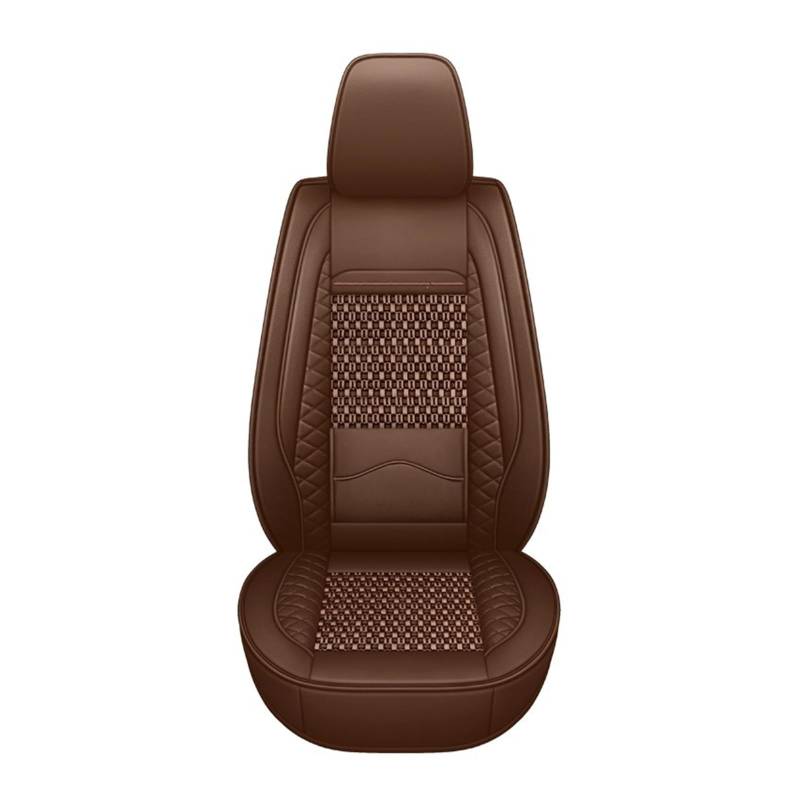 PAKAGVTTB Sitzbezüge Atmungsaktiver Autositzbezug aus Eisseide aus Leder für CS75 Changan CS55 CS35 Plus, Autozubehör, verschleißfester Schutz Vordersitzbezüge(Coffee) von PAKAGVTTB