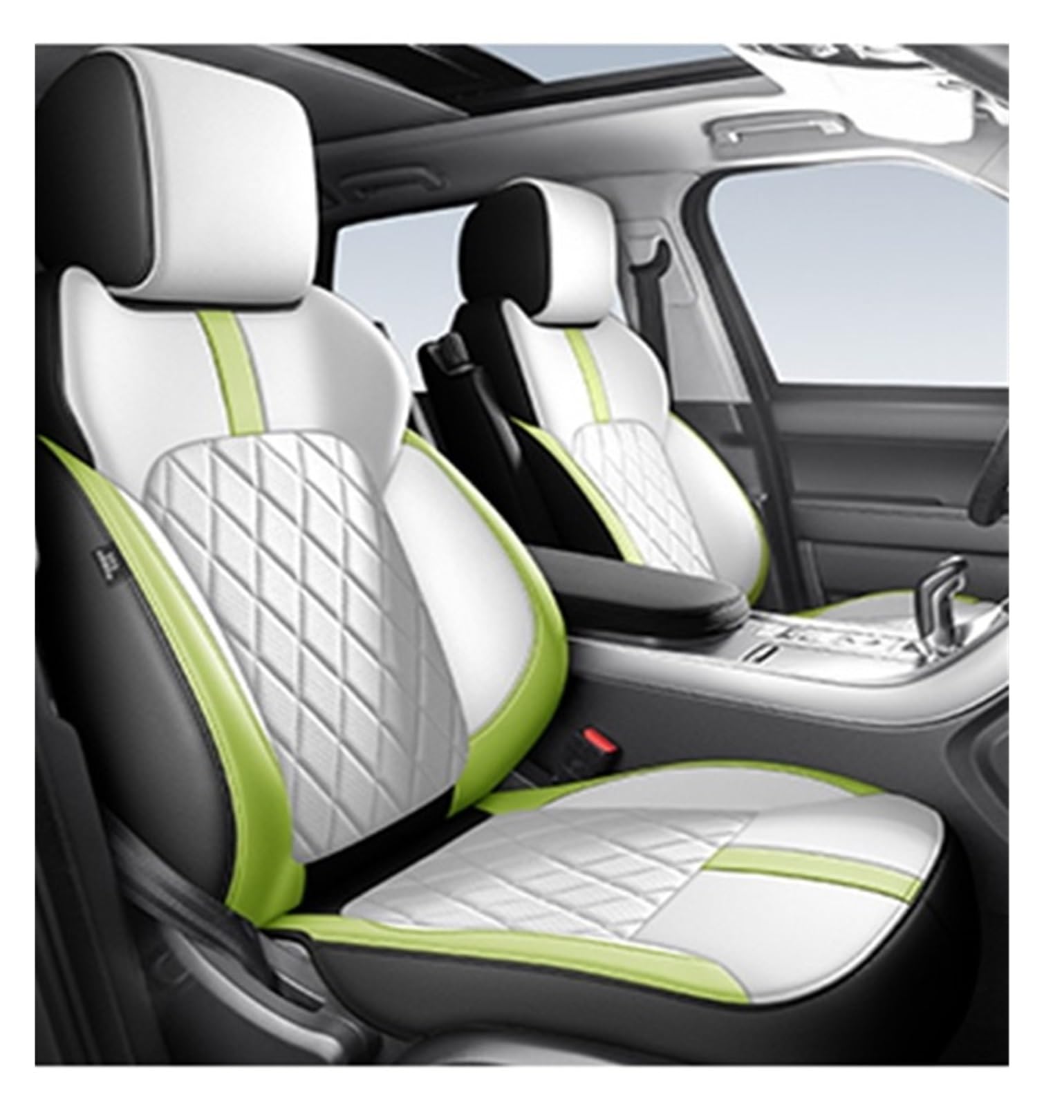 PAKAGVTTB Sitzbezüge Autositzbezüge 360 ​​° Surround Für Range Für Rover Für Evoque 2015-2019 Auto Interior Styling Zubehör Atmungsaktiv Vordersitzbezüge(Color 15-5 Seater) von PAKAGVTTB