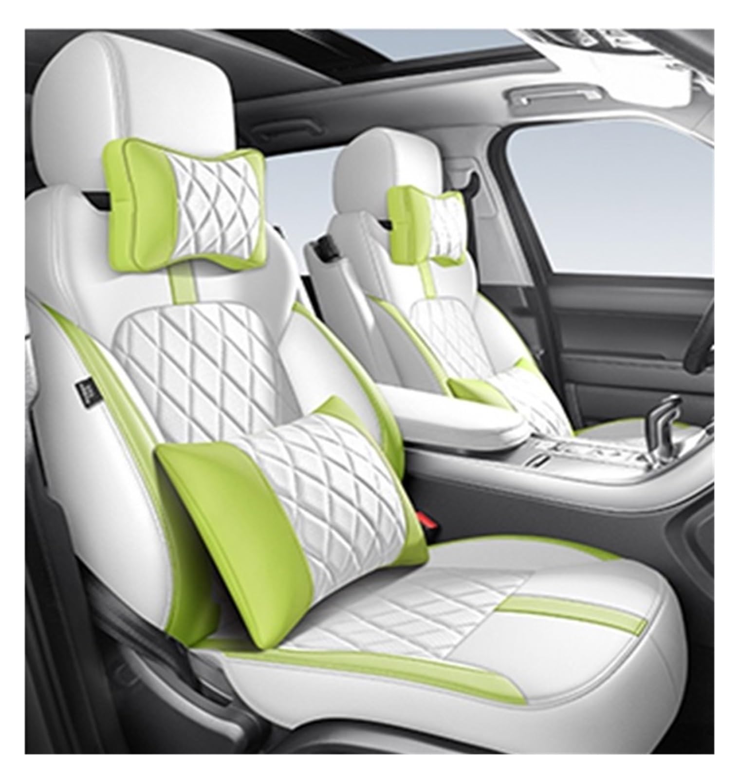 PAKAGVTTB Sitzbezüge Autositzbezüge 360 ​​° Surround Für Range Für Rover Für Evoque 2015-2019 Auto Interior Styling Zubehör Atmungsaktiv Vordersitzbezüge(Color 19-5 Seater) von PAKAGVTTB