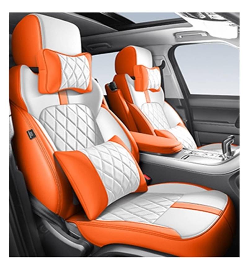 PAKAGVTTB Sitzbezüge Autositzbezüge 360 ​​° Surround Für Range Für Rover Für Evoque 2015-2019 Auto Interior Styling Zubehör Atmungsaktiv Vordersitzbezüge(Color 20-5 Seater) von PAKAGVTTB