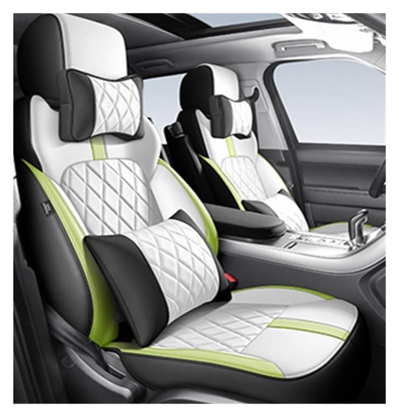 PAKAGVTTB Sitzbezüge Autositzbezüge 360 ​​° Surround Für Range Für Rover Für Evoque 2015-2019 Auto Interior Styling Zubehör Atmungsaktiv Vordersitzbezüge(Color 21-5 Seater) von PAKAGVTTB