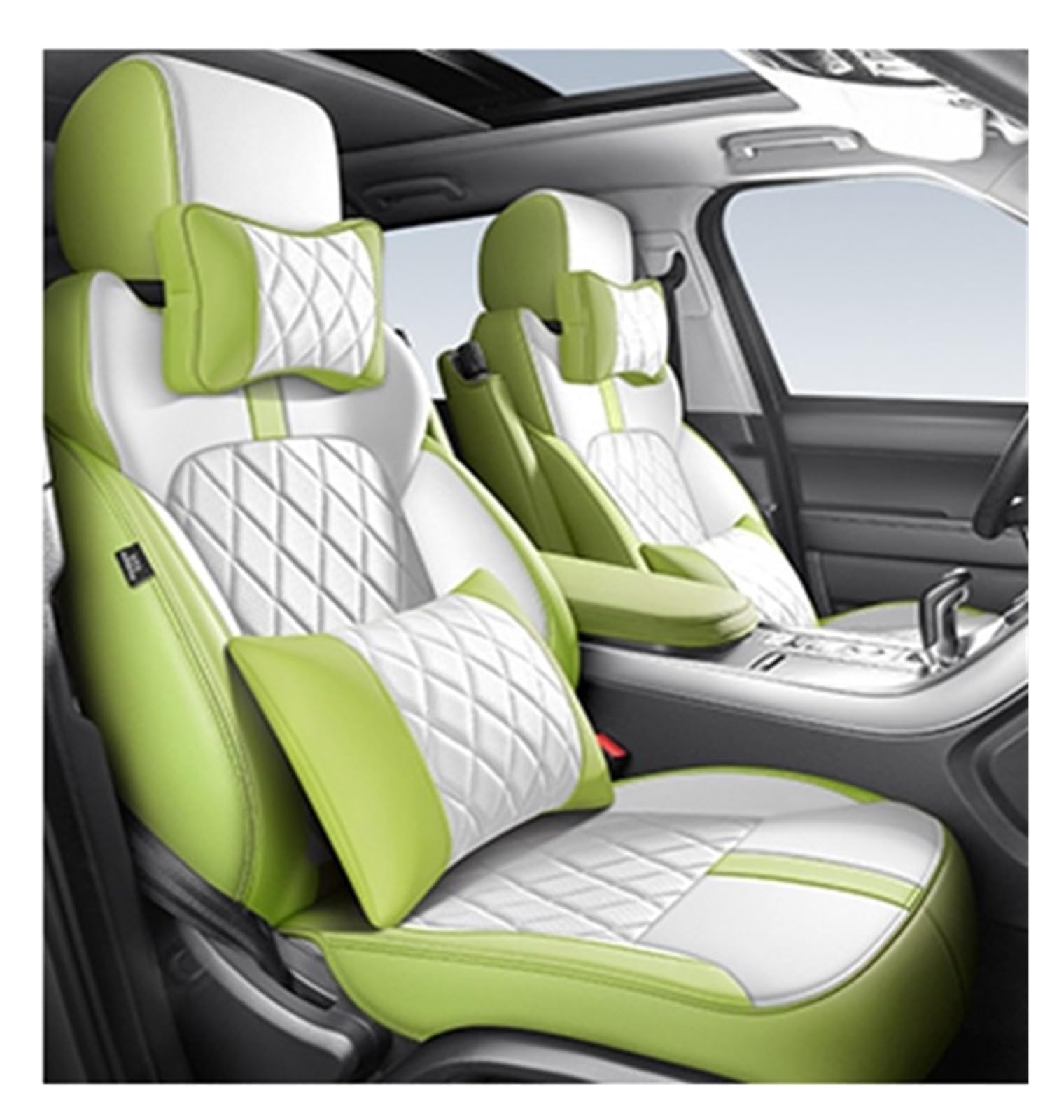PAKAGVTTB Sitzbezüge Autositzbezüge 360 ​​° Surround Für Range Für Rover Für Evoque 2015-2019 Auto Interior Styling Zubehör Atmungsaktiv Vordersitzbezüge(Color 24-5 Seater) von PAKAGVTTB