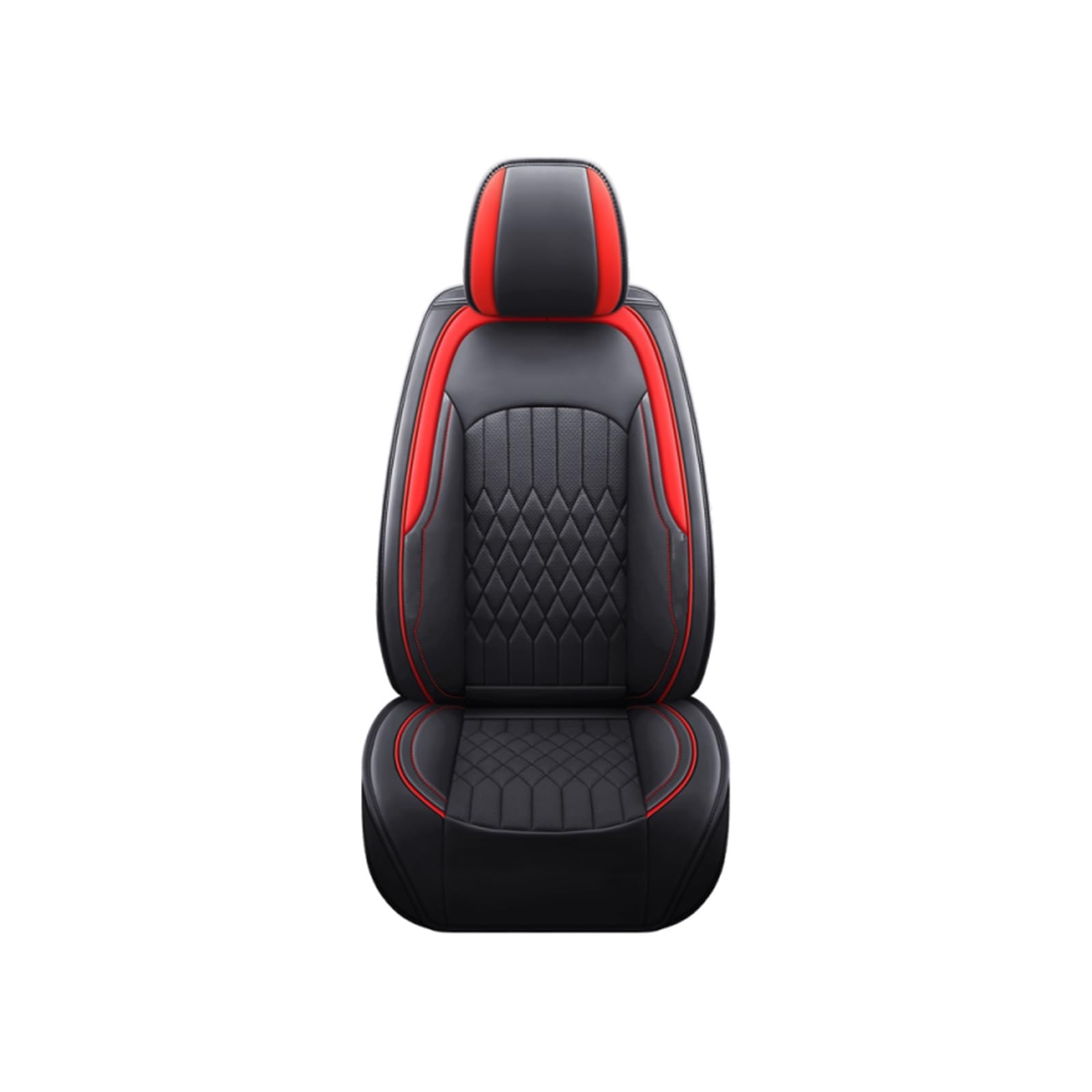 PAKAGVTTB Sitzbezüge Autositzbezug Leder für Benz EC SLK G für GLS für GLC für GLE GL ML für GLK für CLS SRAB für CLK Vito Viano W204 Vordersitzbezüge(Black red) von PAKAGVTTB