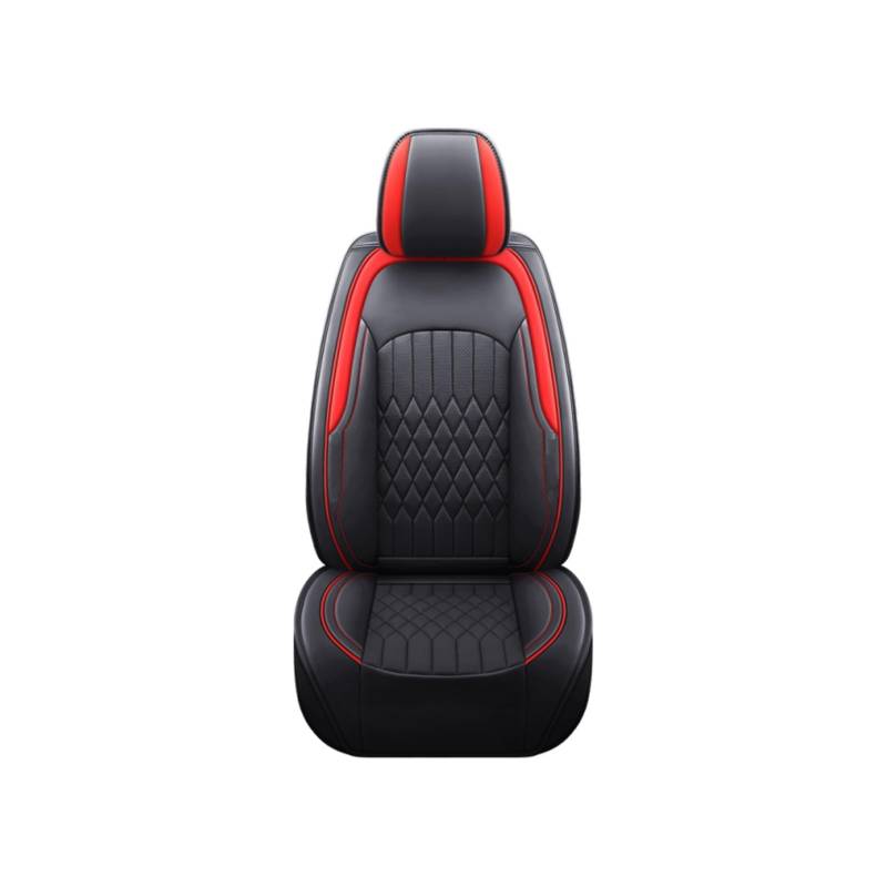 PAKAGVTTB Sitzbezüge Autositzbezug Leder für Benz EC SLK G für GLS für GLC für GLE GL ML für GLK für CLS SRAB für CLK Vito Viano W204 Vordersitzbezüge(Black red) von PAKAGVTTB