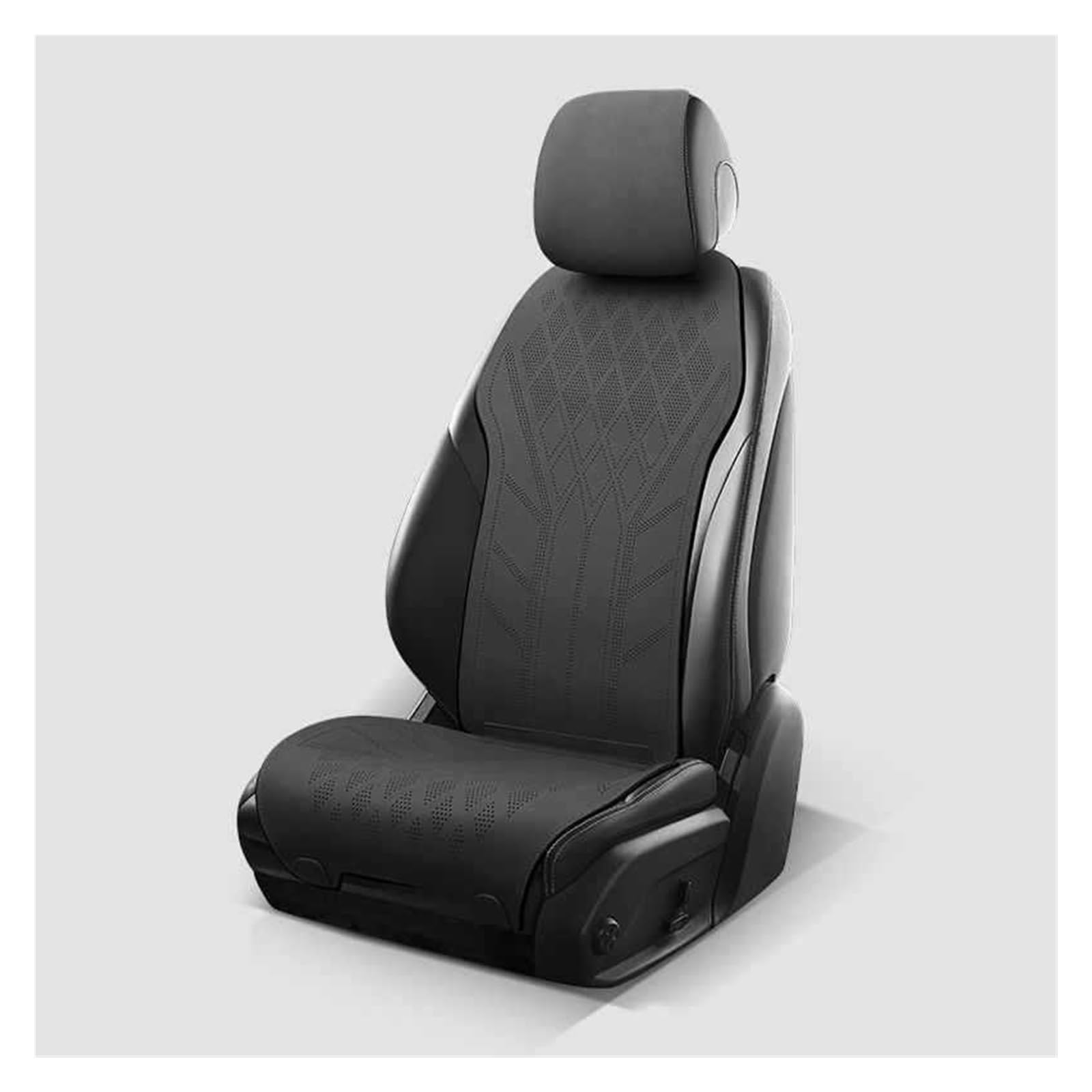 PAKAGVTTB Sitzbezüge Autositzbezug aus Wildleder, ultradünn, atmungsaktiv, Sitzschutzbezug für Benz ABCES-Klasse W204 W205 W212 W213 Vordersitzbezüge(Black) von PAKAGVTTB