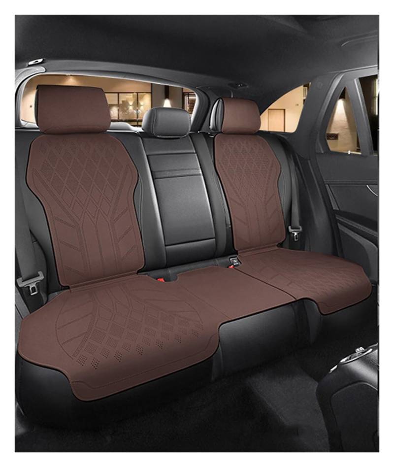 PAKAGVTTB Sitzbezüge Autositzbezug aus Wildleder, ultradünn, atmungsaktiv, Sitzschutzbezug für Benz ABCES-Klasse W204 W205 W212 W213 Vordersitzbezüge(Coffee 1) von PAKAGVTTB