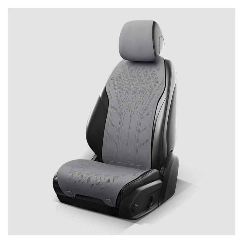 PAKAGVTTB Sitzbezüge Autositzbezug aus Wildleder, ultradünn, atmungsaktiv, Sitzschutzbezug für Benz ABCES-Klasse W204 W205 W212 W213 Vordersitzbezüge(Gray) von PAKAGVTTB