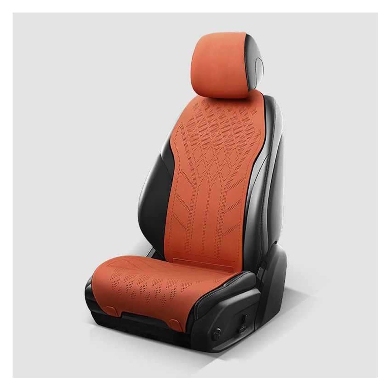 PAKAGVTTB Sitzbezüge Autositzbezug aus Wildleder, ultradünn, atmungsaktiv, Sitzschutzbezug für Benz ABCES-Klasse W204 W205 W212 W213 Vordersitzbezüge(Orange) von PAKAGVTTB