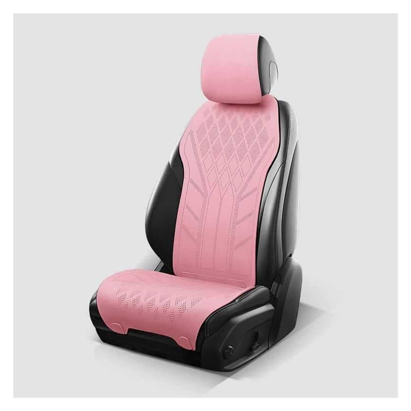 PAKAGVTTB Sitzbezüge Autositzbezug aus Wildleder, ultradünn, atmungsaktiv, Sitzschutzbezug für Benz ABCES-Klasse W204 W205 W212 W213 Vordersitzbezüge(Pink) von PAKAGVTTB