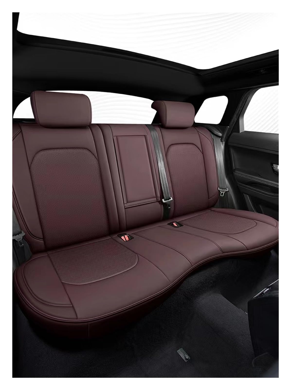 PAKAGVTTB Sitzbezüge Autositzbezug für Dodge Journey Challenger Voiture Zubehör Autoinnenraum Schutzkissen Vordersitzbezüge(Just Rear seat 18) von PAKAGVTTB
