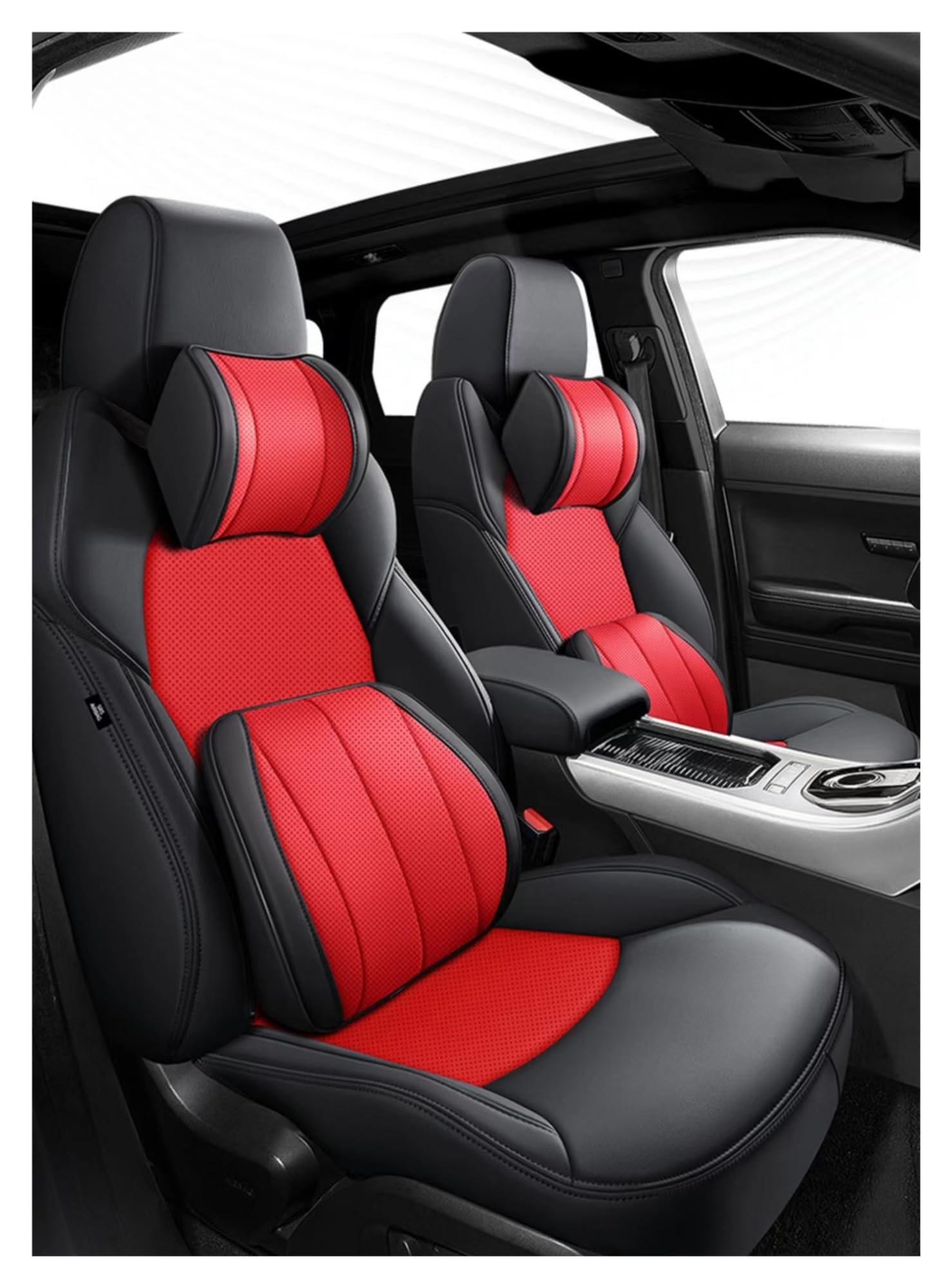 PAKAGVTTB Sitzbezüge Autositzbezug für Ford für Focus MK2 3 4 Kuga Voiture Zubehör Autoinnenraum Schutzkissen Vordersitzbezüge(Just one seat 14) von PAKAGVTTB