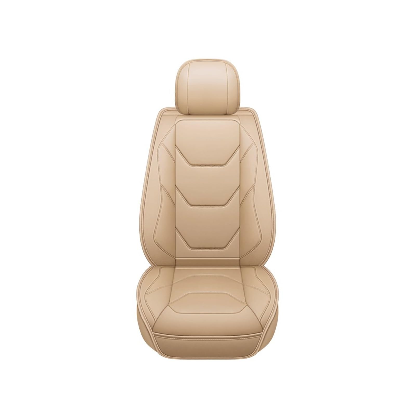 PAKAGVTTB Sitzbezüge Autositzbezug für VW für Jetta für Golf 7 für Tiguan für Golf 4 5 6 für T-ROC Autozubehör Vordersitzbezüge(Beige) von PAKAGVTTB