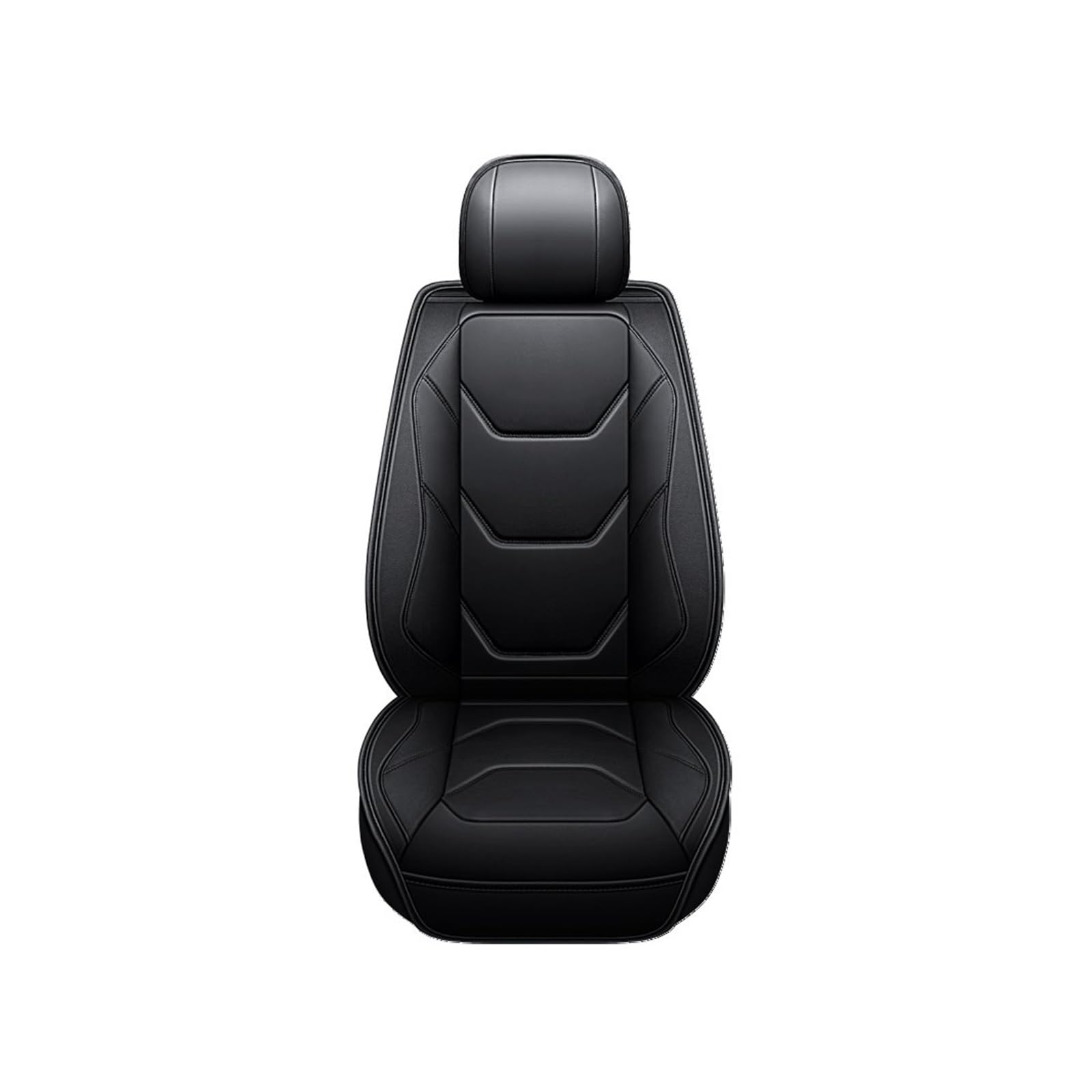 PAKAGVTTB Sitzbezüge Autositzbezug für VW für Jetta für Golf 7 für Tiguan für Golf 4 5 6 für T-ROC Autozubehör Vordersitzbezüge(Black) von PAKAGVTTB