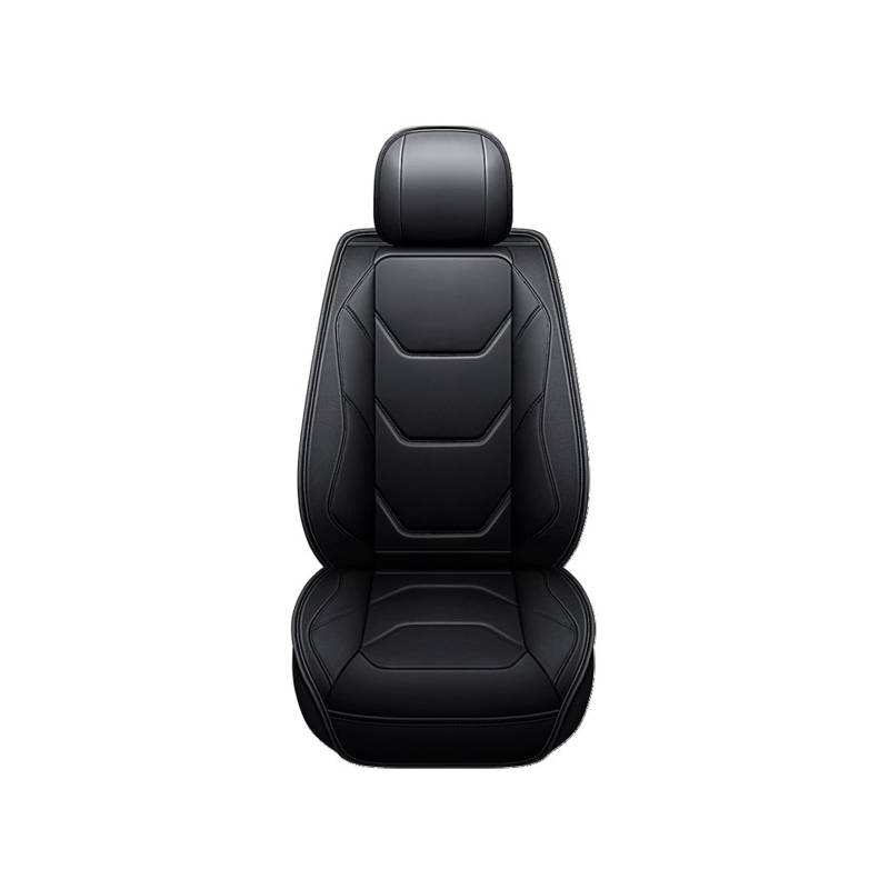 PAKAGVTTB Sitzbezüge Autositzbezug für VW für Jetta für Golf 7 für Tiguan für Golf 4 5 6 für T-ROC Autozubehör Vordersitzbezüge(Black) von PAKAGVTTB