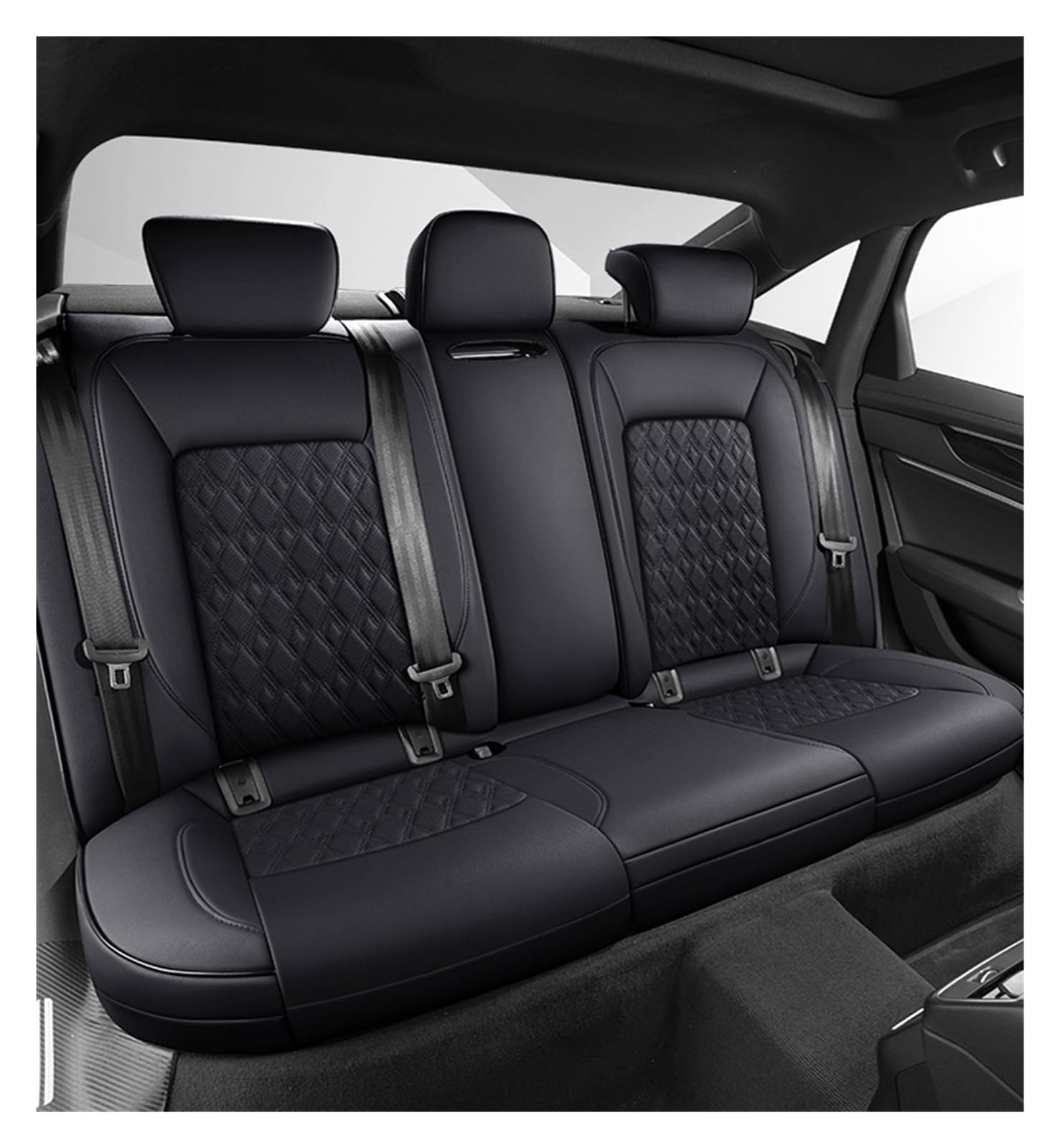 PAKAGVTTB Sitzbezüge Benutzerdefinierte Autositzbezug für Ford für Transit 2023, 360 °, vollständig abgedeckt, Accesorios para Vehículos Vordersitzbezüge(Just Rear seat 5) von PAKAGVTTB