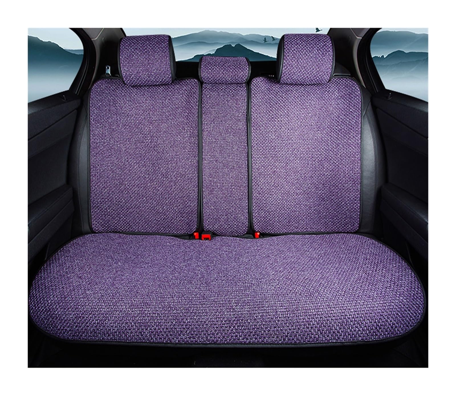 PAKAGVTTB Sitzbezüge Flax Autositzbezüge für Volvo für XC60 XC40 für XC90 V40 V50 für V60 V7 für S60 Alle Modelle Autokissenzubehör Vordersitzbezüge(Only Rear Row 1) von PAKAGVTTB