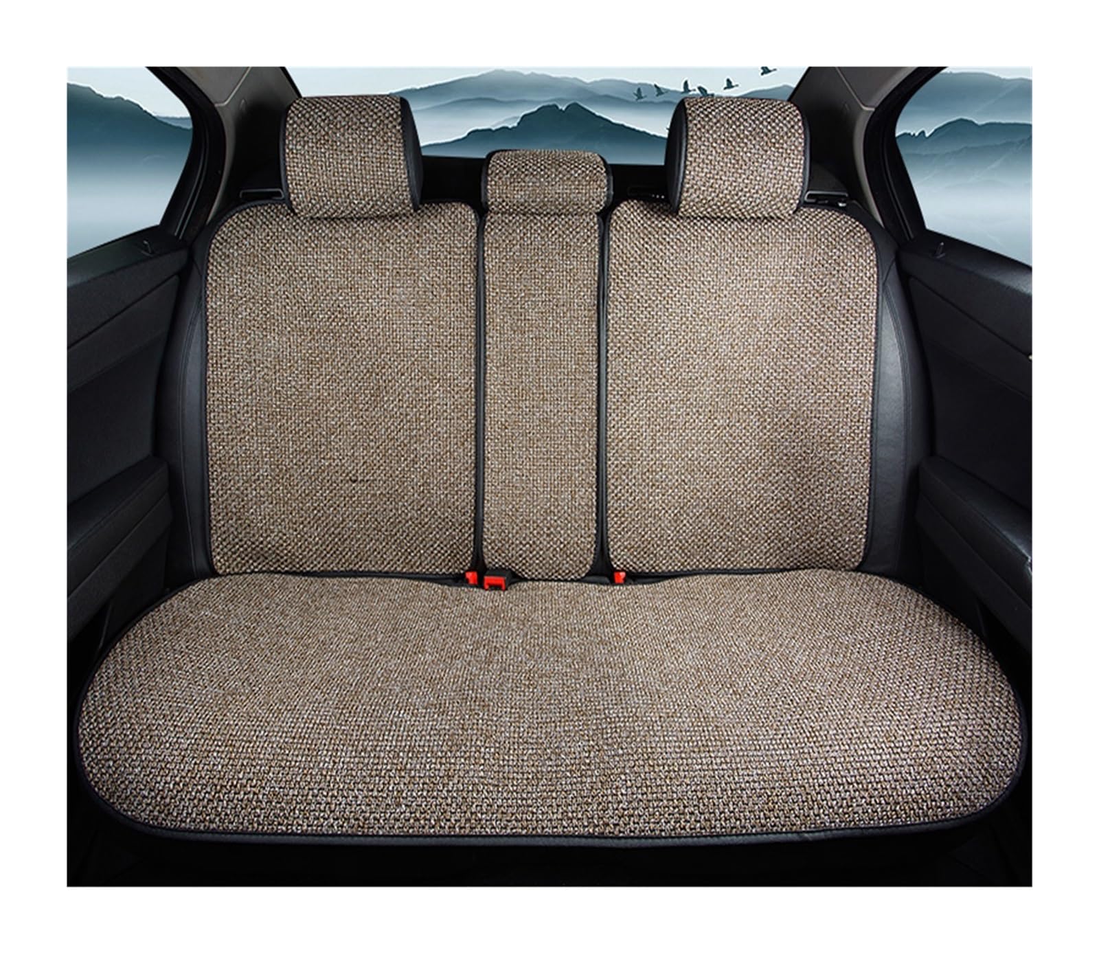 PAKAGVTTB Sitzbezüge Flax Autositzbezüge für Volvo für XC60 XC40 für XC90 V40 V50 für V60 V7 für S60 Alle Modelle Autokissenzubehör Vordersitzbezüge(Only Rear Row 2) von PAKAGVTTB