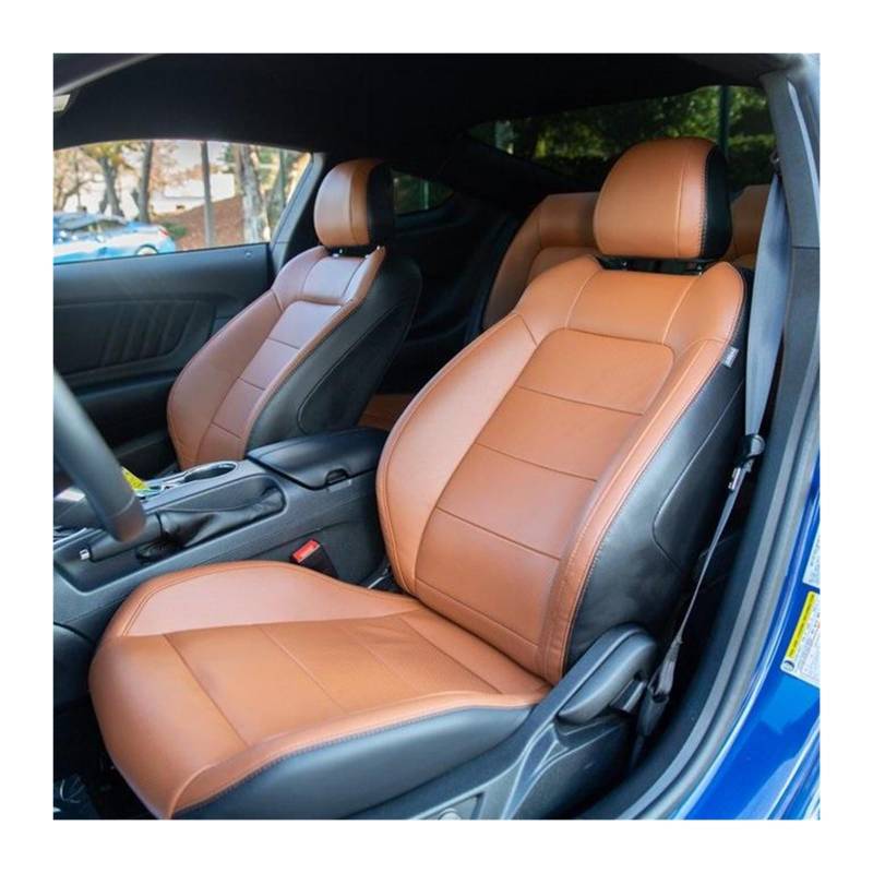 PAKAGVTTB Sitzbezüge Für Mustang Für Coupé 2015-2024 Autositzbezüge Für 4 Sitze Für Mustang Für Coupé GT Vorder- Und Rücksitz-Kits Abdeckung Vordersitzbezüge(Color 2) von PAKAGVTTB