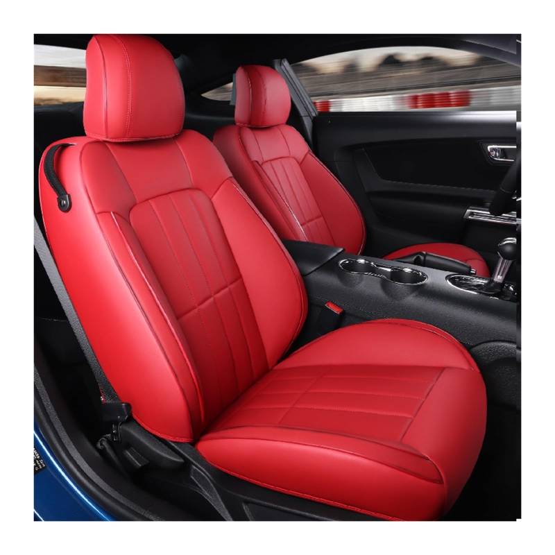 PAKAGVTTB Sitzbezüge Für Mustang Für Coupé 2015-2024 Autositzbezüge Für 4 Sitze Für Mustang Für Coupé GT Vorder- Und Rücksitz-Kits Abdeckung Vordersitzbezüge(Color 26) von PAKAGVTTB