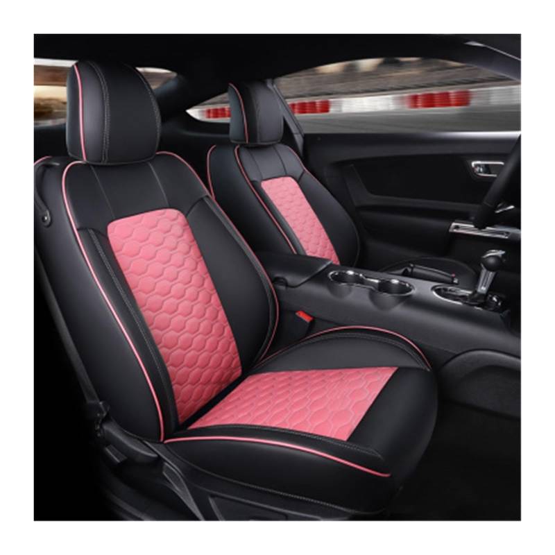 PAKAGVTTB Sitzbezüge Für Mustang Für Coupé 2015-2024 Autositzbezüge Für 4 Sitze Für Mustang Für Coupé GT Vorder- Und Rücksitz-Kits Abdeckung Vordersitzbezüge(Color 30) von PAKAGVTTB