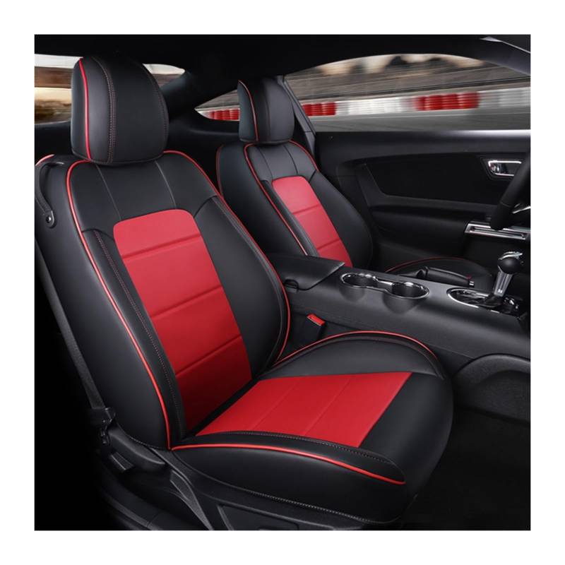 PAKAGVTTB Sitzbezüge Für Mustang Für Coupé 2015-2024 Autositzbezüge Für 4 Sitze Für Mustang Für Coupé GT Vorder- Und Rücksitz-Kits Abdeckung Vordersitzbezüge(Color 31) von PAKAGVTTB