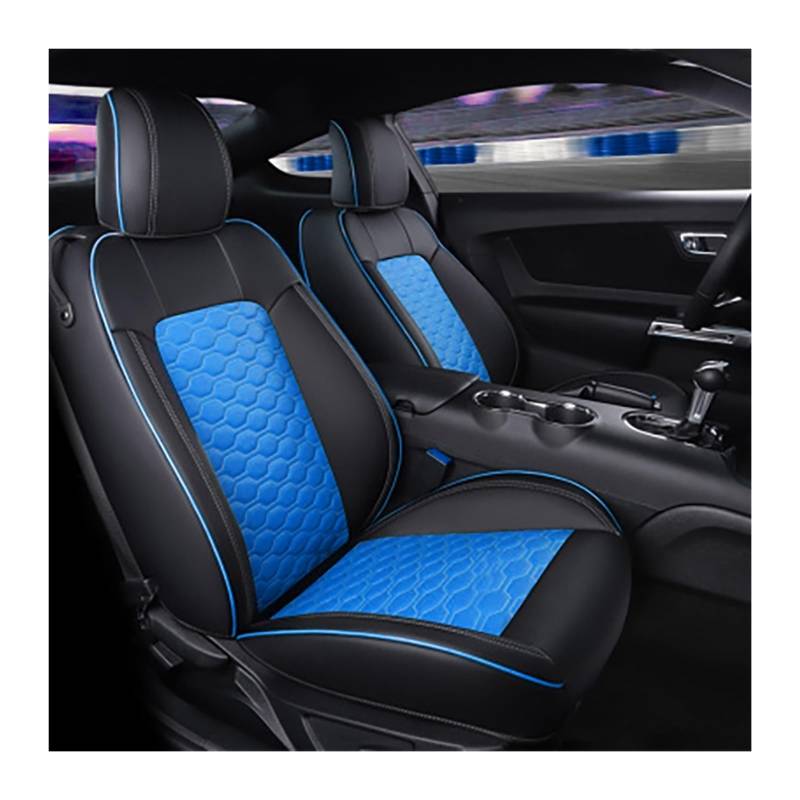 PAKAGVTTB Sitzbezüge Für Mustang Für Coupé 2015-2024 Autositzbezüge Für 4 Sitze Für Mustang Für Coupé GT Vorder- Und Rücksitz-Kits Abdeckung Vordersitzbezüge(Color 38) von PAKAGVTTB