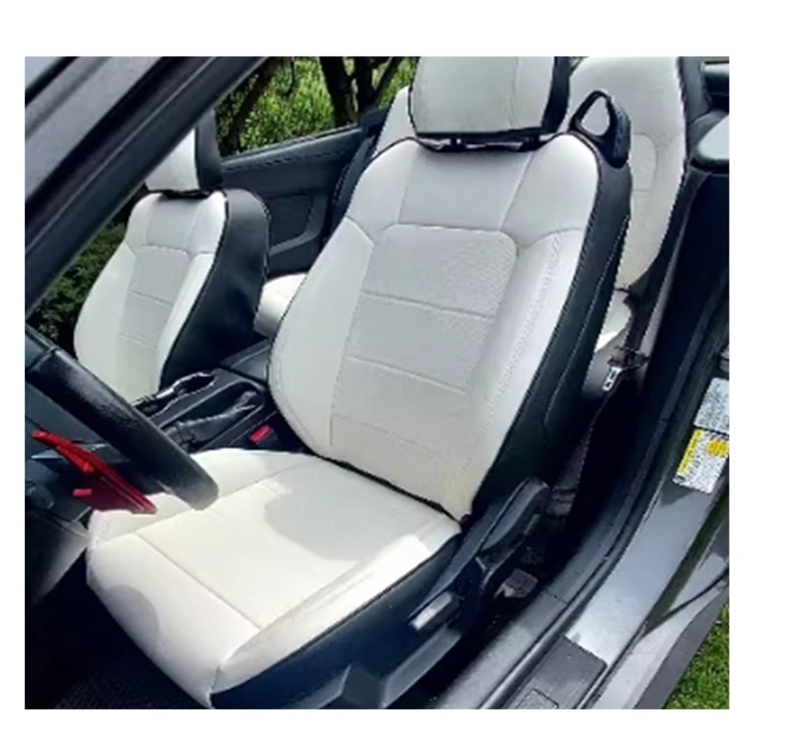 PAKAGVTTB Sitzbezüge Für Mustang Für Coupé 2015-2024 Autositzbezüge Für 4 Sitze Für Mustang Für Coupé GT Vorder- Und Rücksitz-Kits Abdeckung Vordersitzbezüge(Color 41) von PAKAGVTTB
