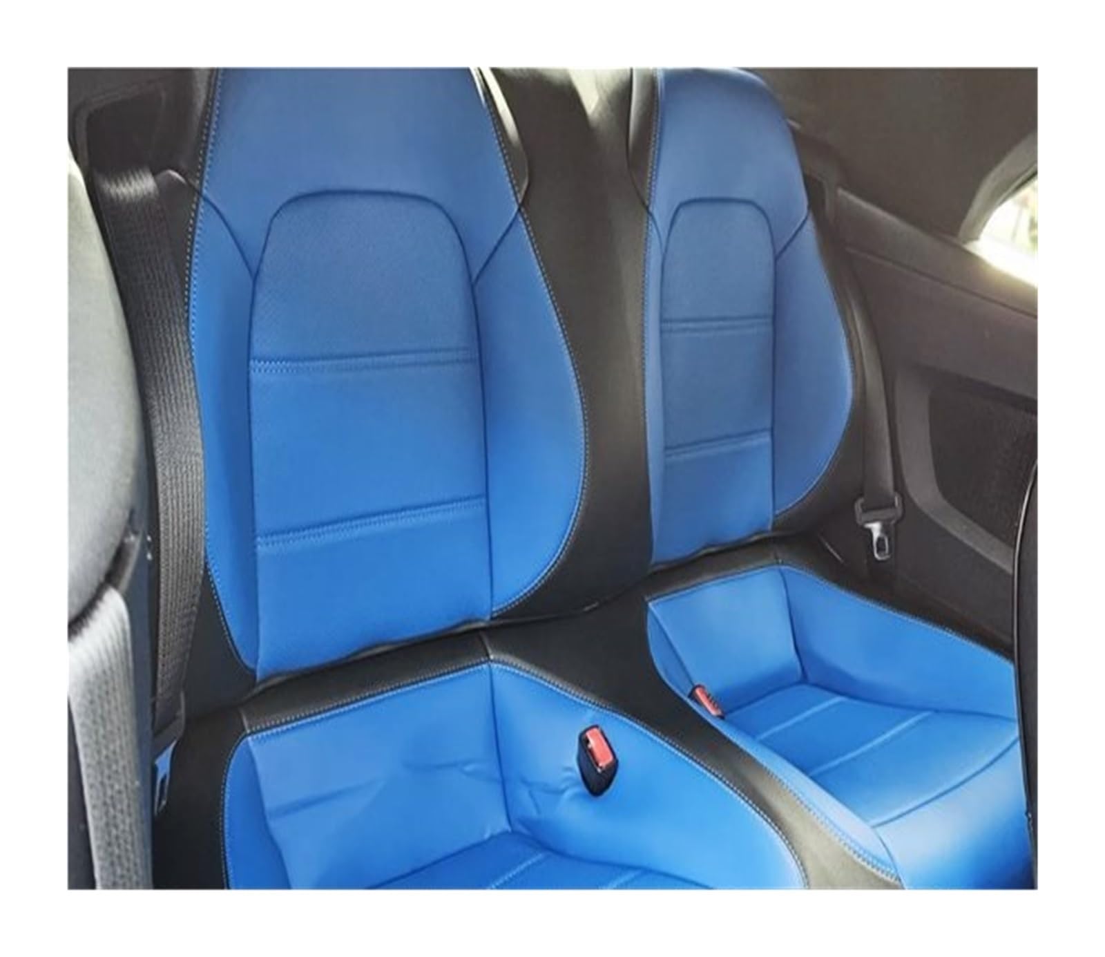 PAKAGVTTB Sitzbezüge Für Mustang Für Coupé 2015-2024 Autositzbezüge Für 4 Sitze Für Mustang Für Coupé GT Vorder- Und Rücksitz-Kits Abdeckung Vordersitzbezüge(Color 9) von PAKAGVTTB