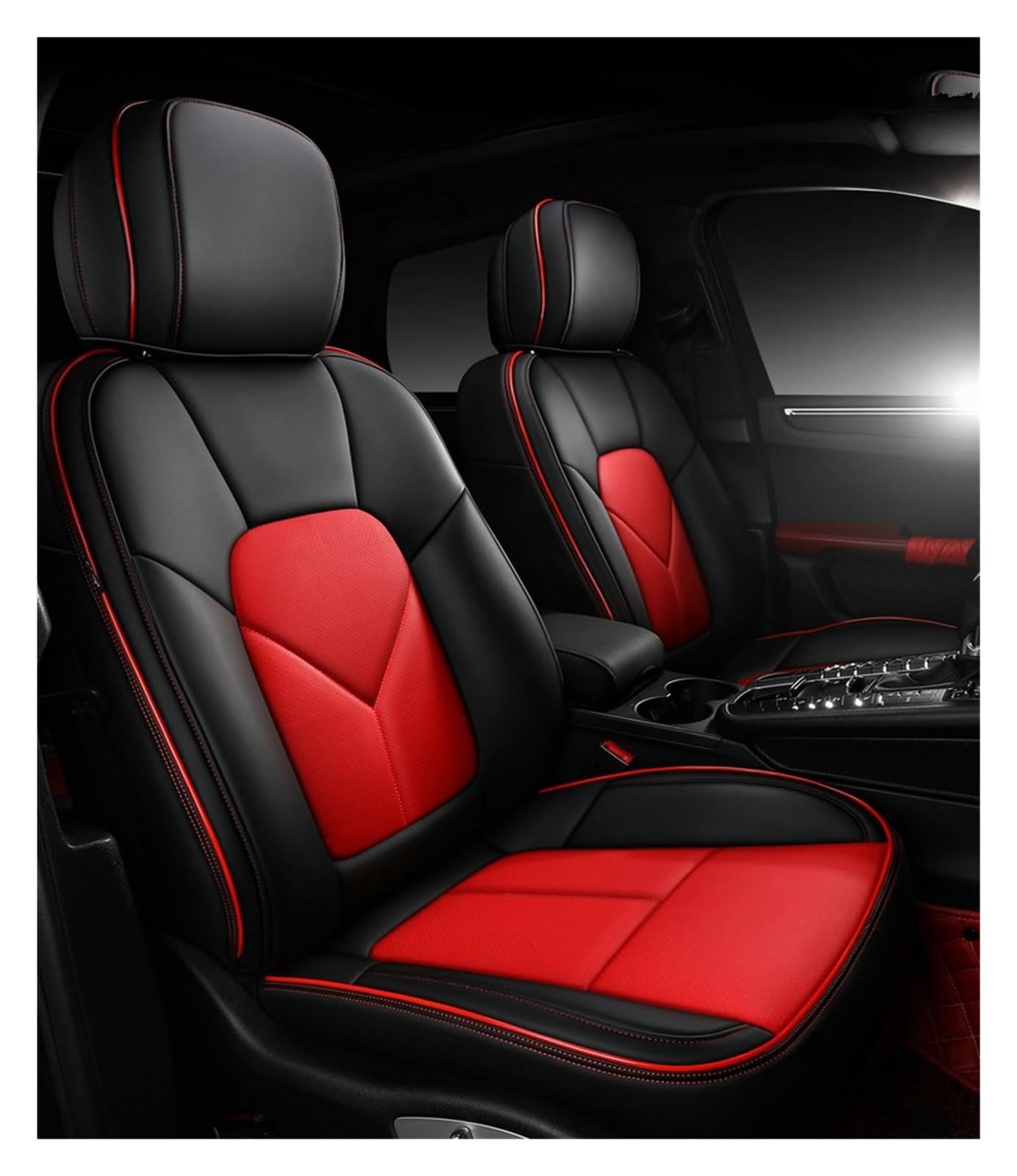 PAKAGVTTB Sitzbezüge Leder Auto Sitz Abdeckung Für Mazda 3 5 6 CX5 CX30 Axela Styling Auto Zubehör Innen Vordersitzbezüge(Just one seat 2) von PAKAGVTTB