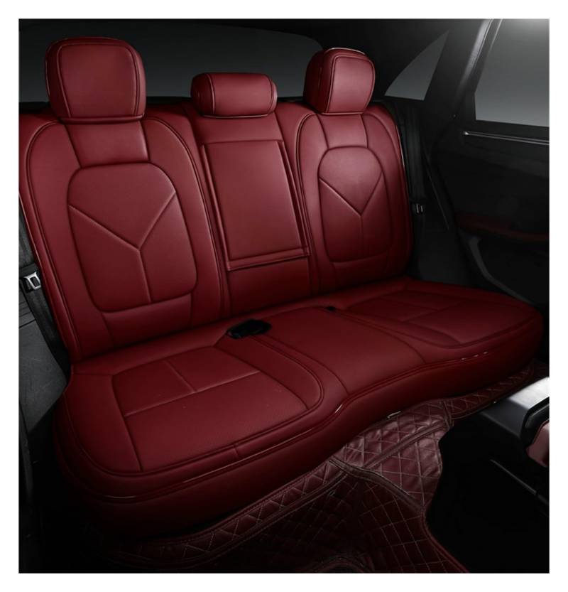 PAKAGVTTB Sitzbezüge Leder Auto Sitz Abdeckung Für Mazda 3 5 6 CX5 CX30 Axela Styling Auto Zubehör Innen Vordersitzbezüge(Only Rear Seats 7) von PAKAGVTTB