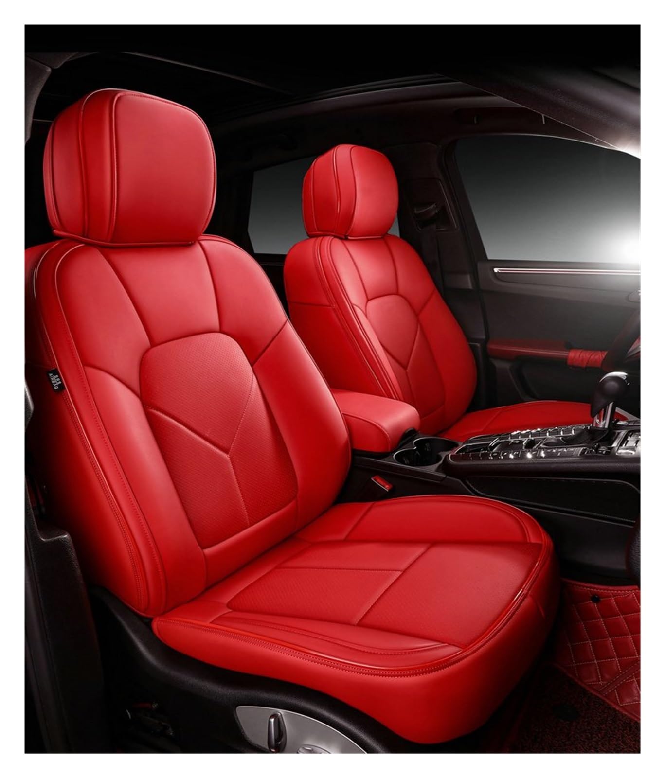 PAKAGVTTB Sitzbezüge Leder-Autositzbezug für Hyundai für I30 für Ix35 für I40 für Tucson für Accent für Sonata Styling-Zubehör Innenraum Vordersitzbezüge(Just one seat 4) von PAKAGVTTB