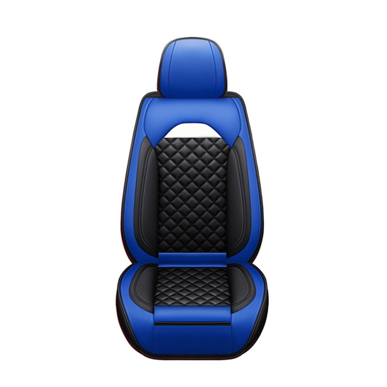 PAKAGVTTB Sitzbezüge Leder-Autositzbezug für Mitsubishi für Lancer L200 für Carisma für Eclipse für Cross für Pajero 4 Zubehör Vordersitzbezüge(Blue) von PAKAGVTTB