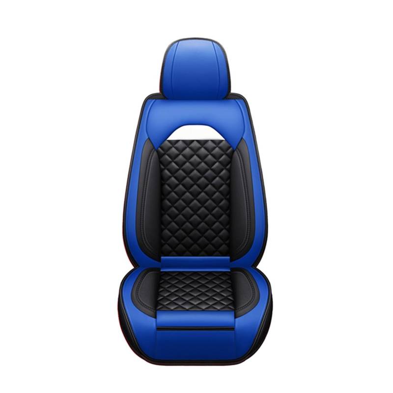 PAKAGVTTB Sitzbezüge Leder-Autositzbezug für Mitsubishi für Lancer L200 für Carisma für Eclipse für Cross für Pajero 4 Zubehör Vordersitzbezüge(Blue) von PAKAGVTTB