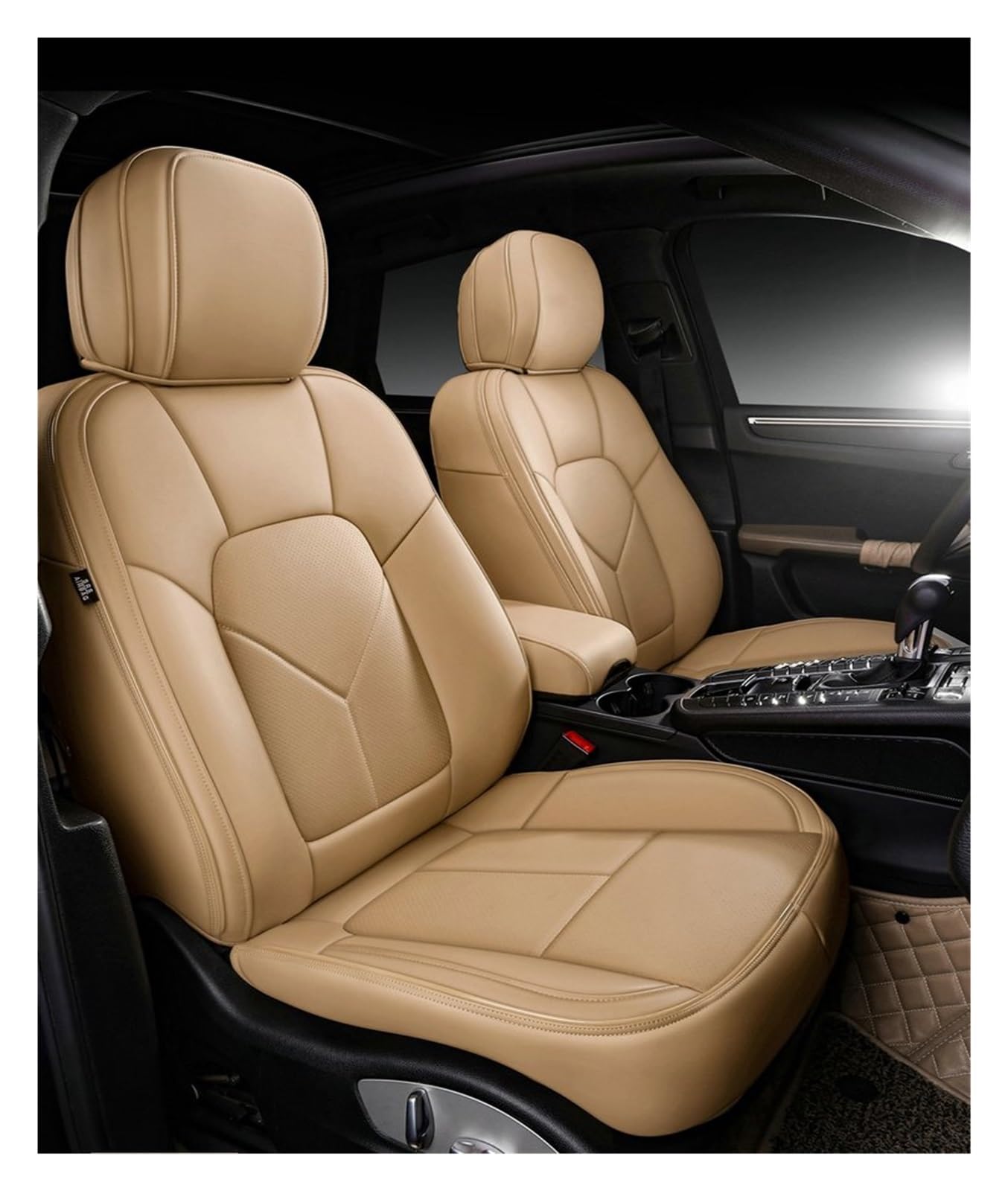 PAKAGVTTB Sitzbezüge Leder Autositzbezug für Volvo für XC60 für XC90 V40 V50 für S60 Styling Autozubehör Innenausstattung Vordersitzbezüge(Just one seat 6) von PAKAGVTTB